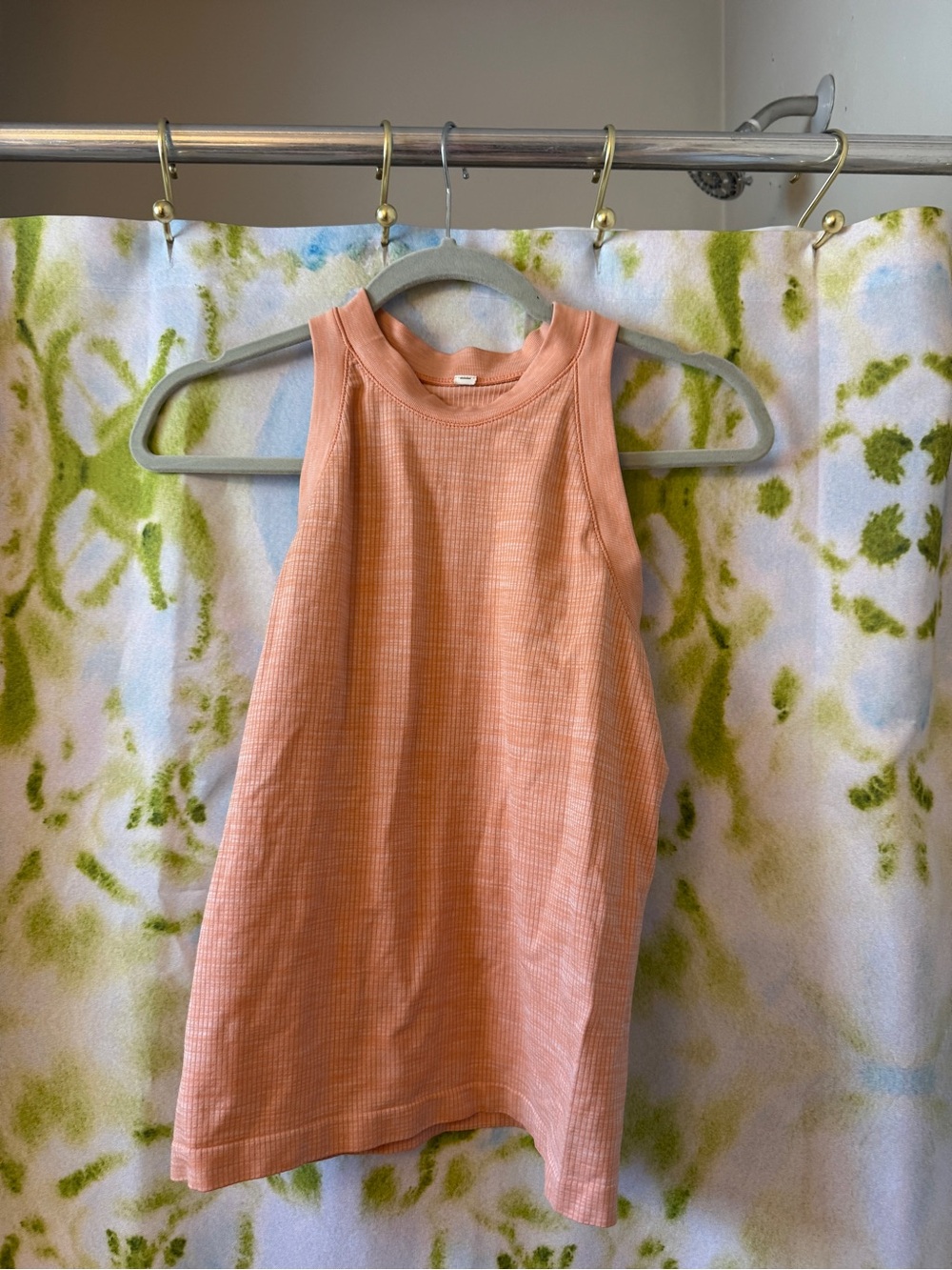 Athleta women’s orange high neck tank top. Size small.